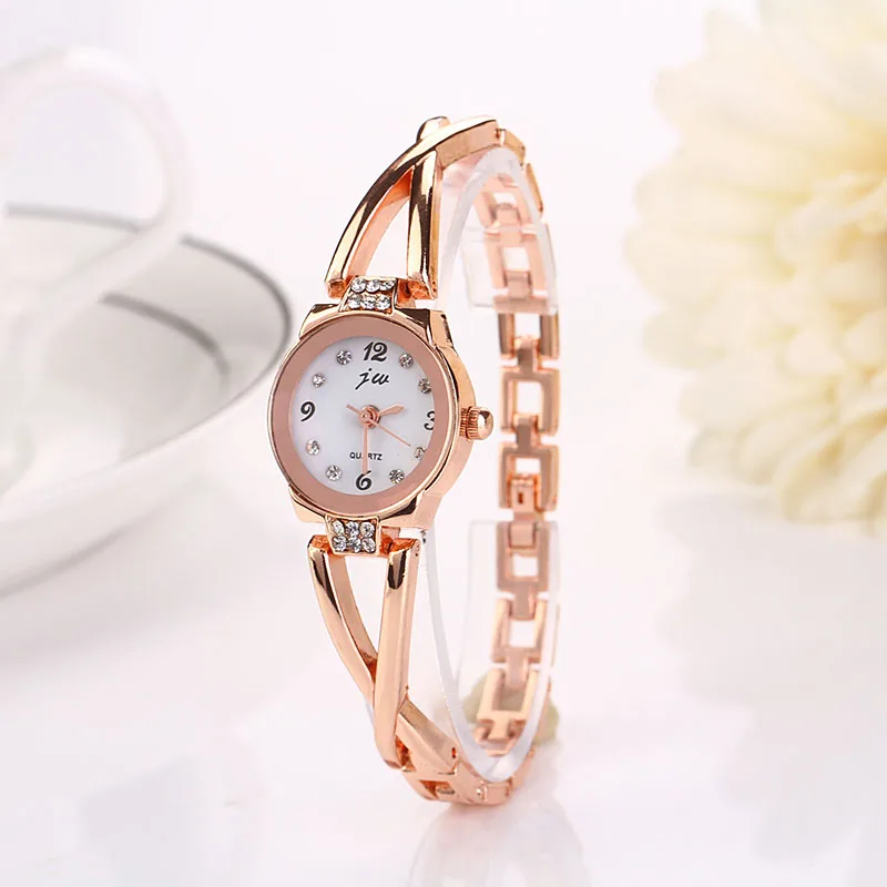 

New Saat Kadın Kol Saati Fashion Women Girl Bracelet Watch Quartz OL Ladies Alloy Wrist Watch Saat Bayan Kol Saati 시계