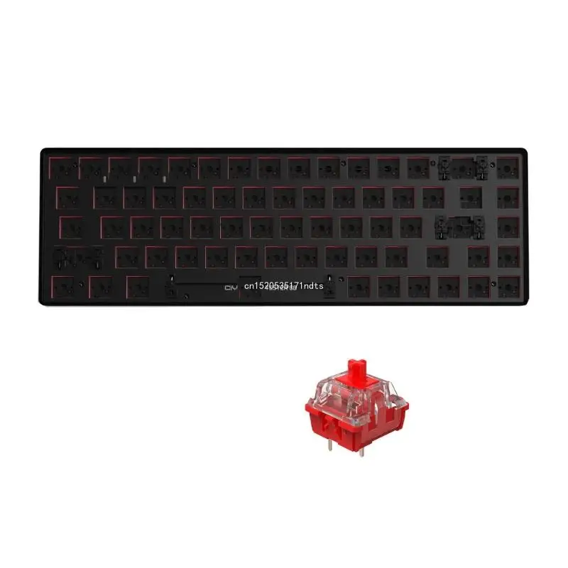 Tester68 게임 기계식 키보드 DIY 68 키 핫 스왑 가능 무선 키패드 Dropship