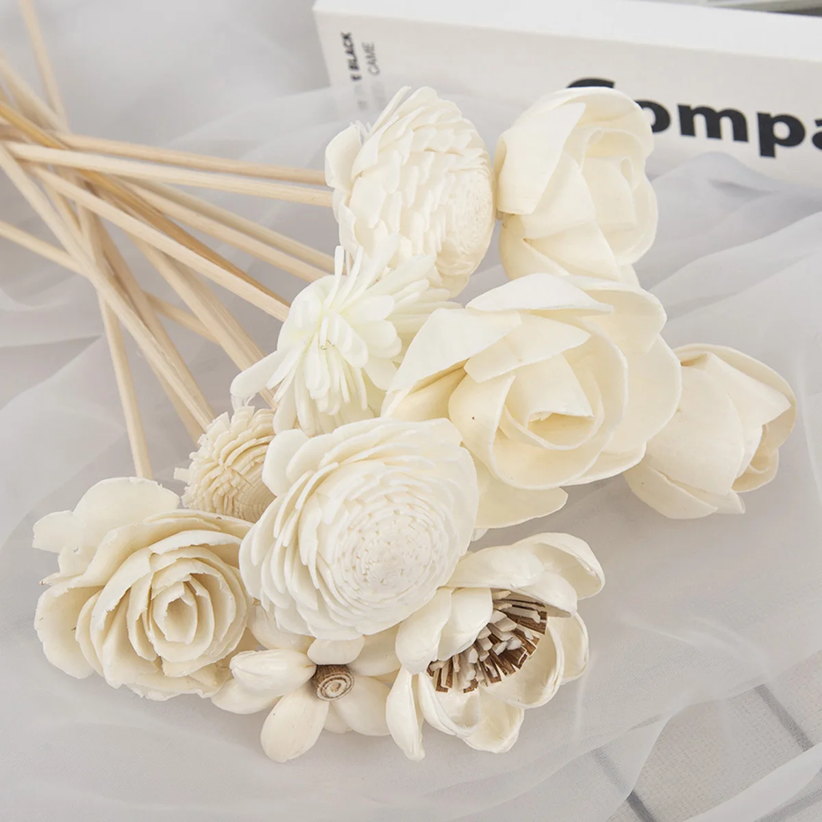 11 pcs Artificial Flower Rattan Sticks Fireless Fragrances Reed Diffuser Stick Reuse DIY Handmade Ornaments Home Decor reed diffuser stick