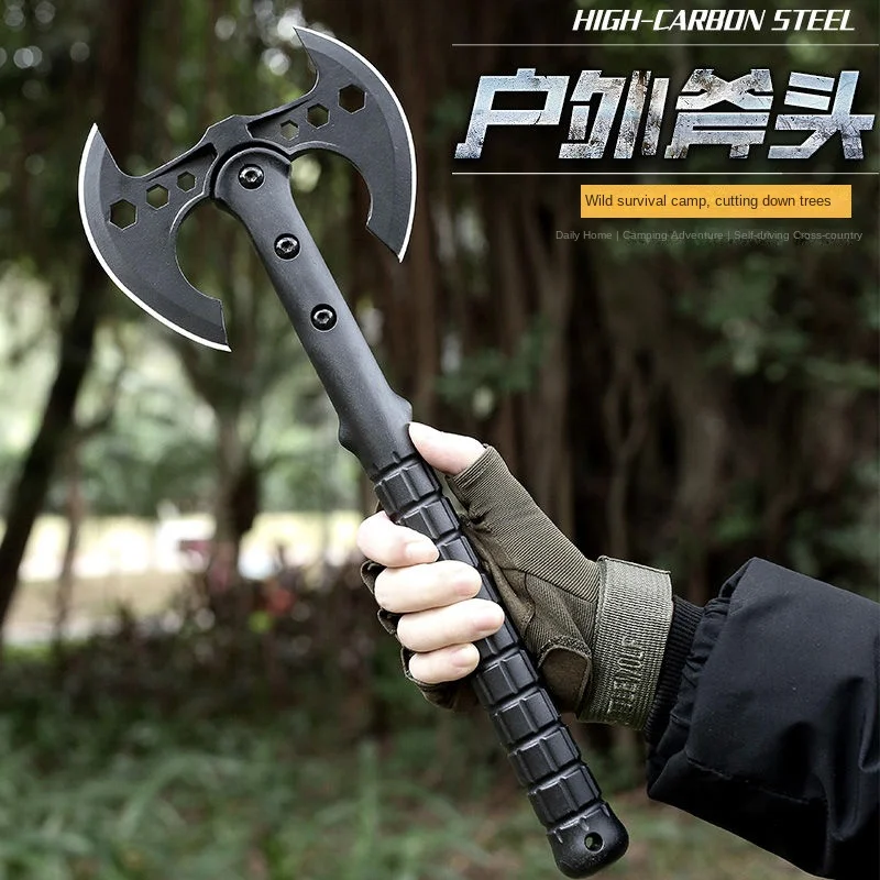 Camping axe Multifunctional sapper axe camping fire devil survival tactics outdoor portable mountain cutting firewood