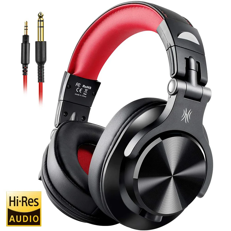 Bedrade over-ear koptelefoon met microfoon voor studio en dj_voghion.com