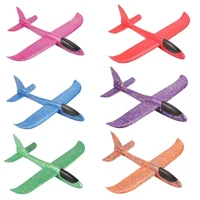 50CM Big Foam Plane Glider Hand Throw Airplane Light Inertial EPP Bubble Planes Outdoor Launch Kids Toys for Children Boys Gift 2