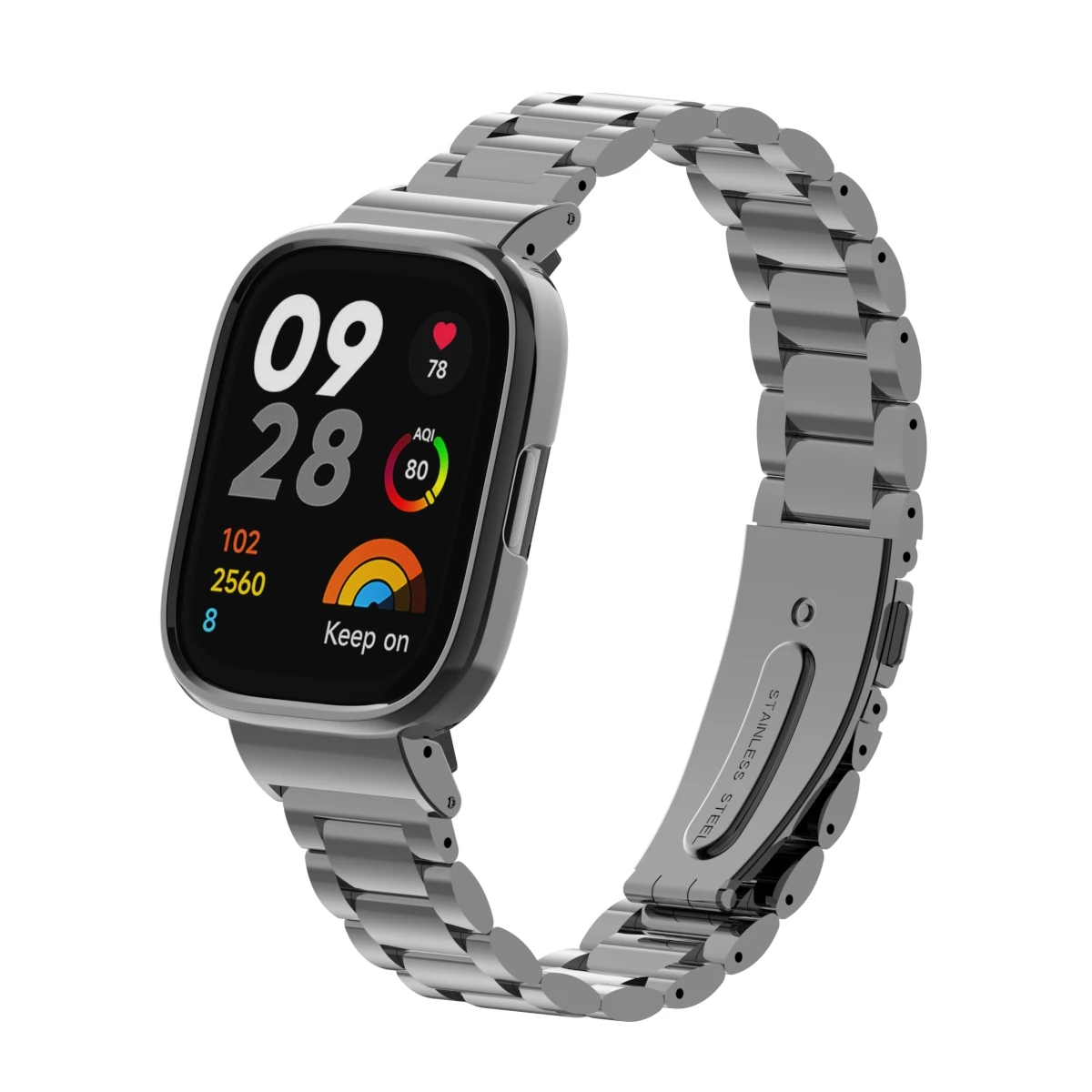BBZ Edelstahl-Armband Für Redmi Watch 3 Active – Lückenlos, 20 Mm, Mit Quick-Release, Inkl. Schraubenzieher
