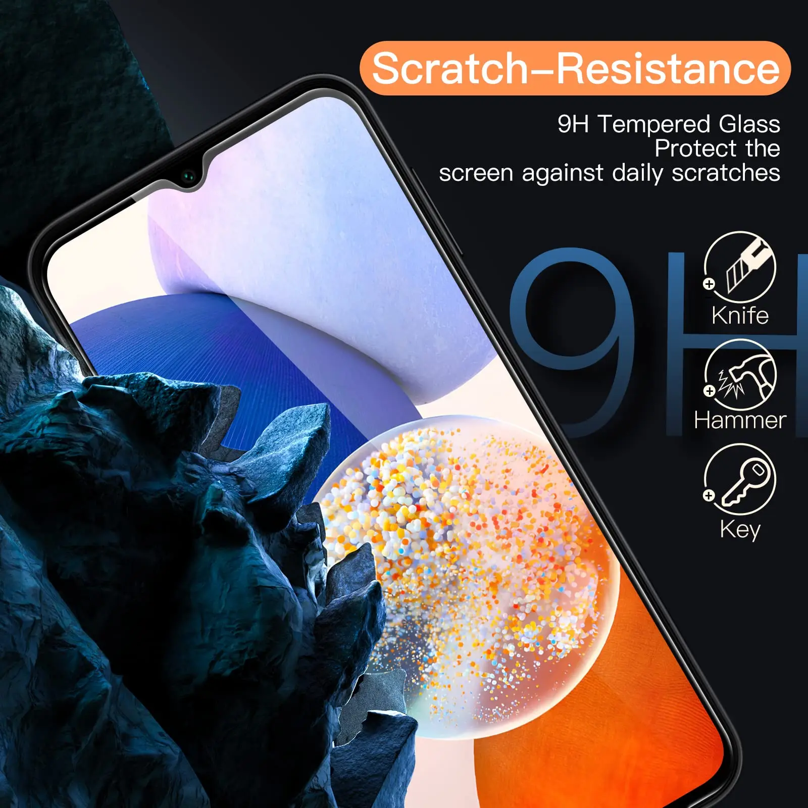 Ultra Clear Tempered Glass Screen Protector - 9H Hardness and Aluminum Reinforcement