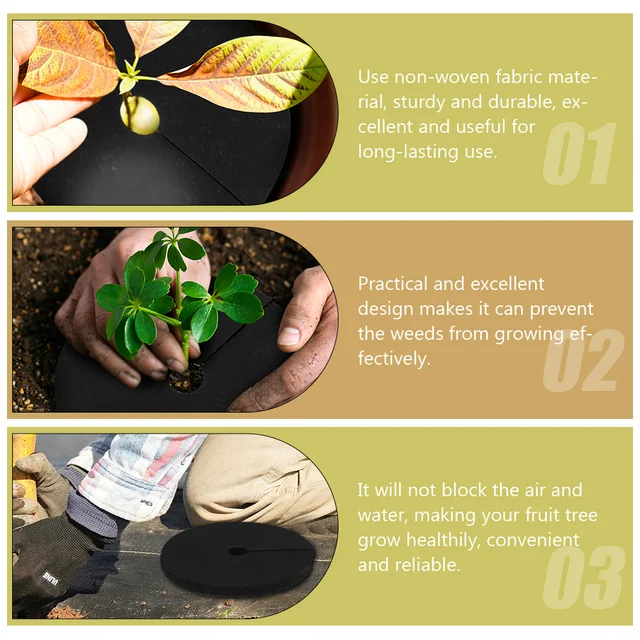 Őrölt Ruhák Kertészet Vezérlő Gyűrű Fa Szövet Erős Gyomnövény - Image 5