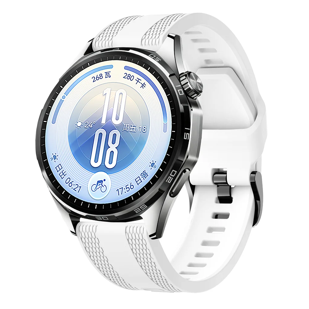 Premium 22mm Silicone Watch Strap - Versatile Fit for Various Garmin Models