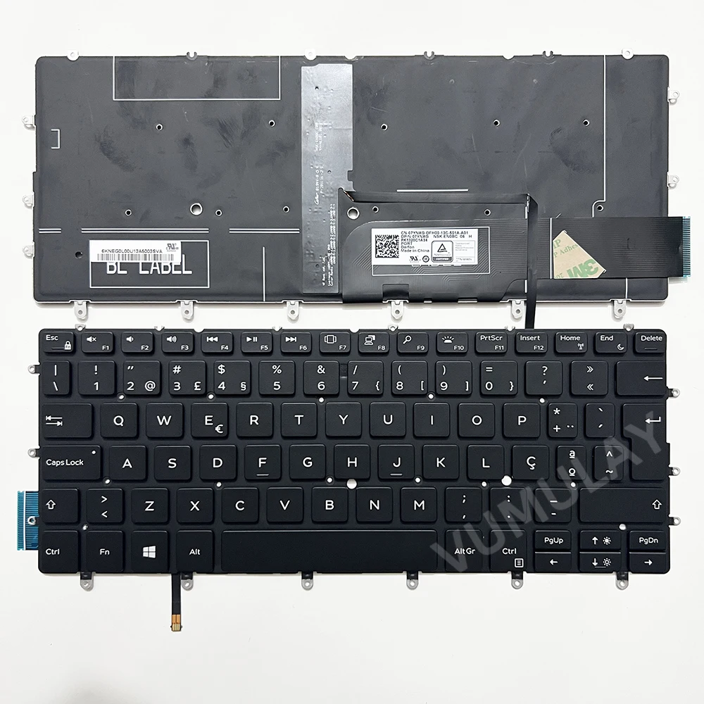 ポータシューティープラスチックバックライト付きキーボード