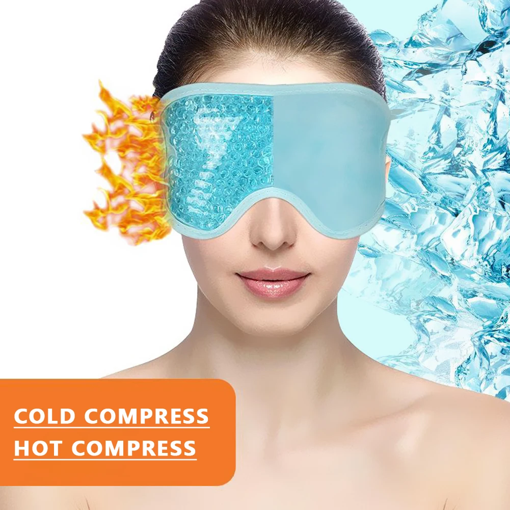 Gel Eye Mask Anti Insomnia Ice Cool Compress Eye Pad Elastic Adjustable Sleeping Cooling Eye Patch Unisex Health Care Products