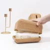 Japanese Tissue Box Napkin Storage Holder Wooden Cover ABS Toilet Paper Case Container Simple Stylish Home Car Desktop Organizer 6