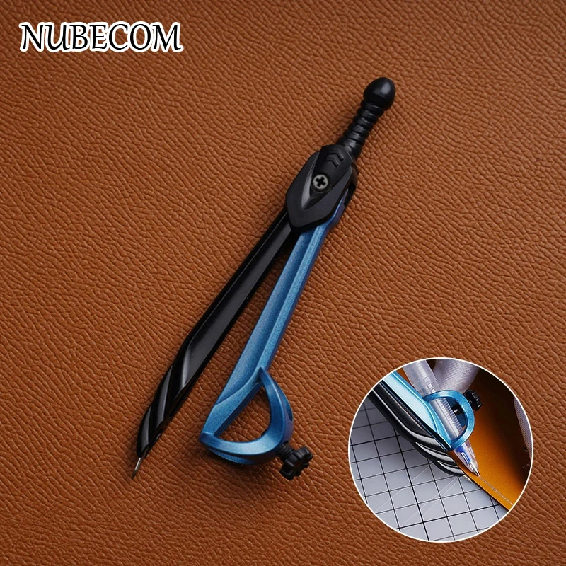 NUBECOM Adjustable Leather Edge Marking Gauge DIY Leather Gauge Spacing Making Tool Clip Mercury Pen Tools