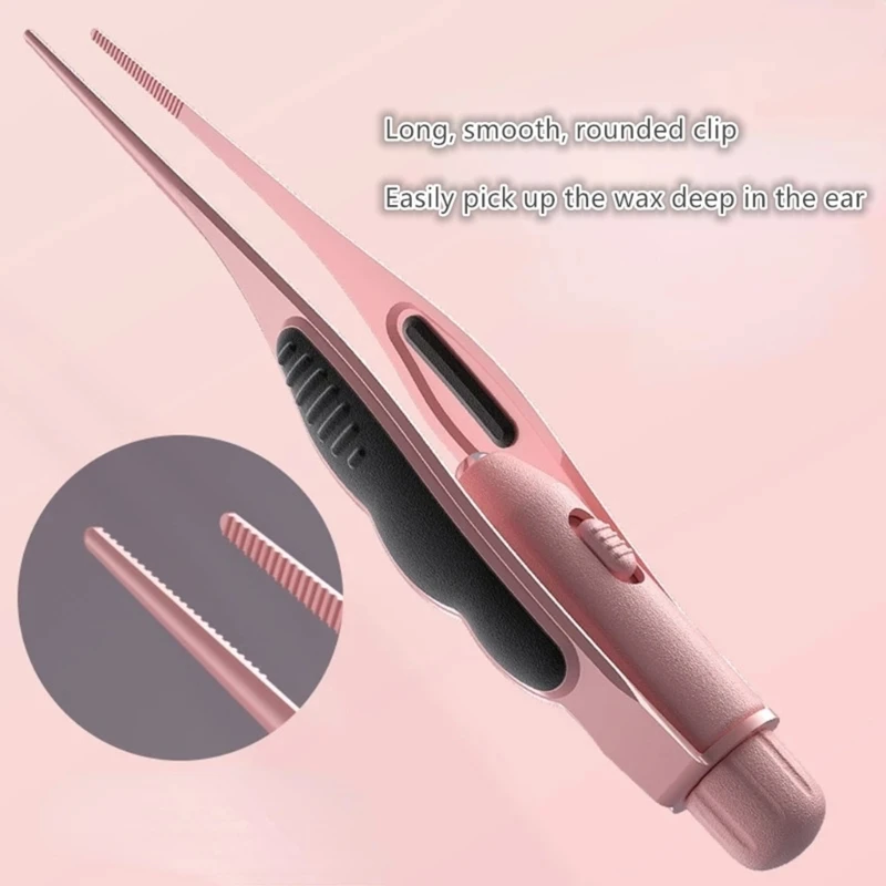 LED Ear Wax Removal Tweezers Anti-Skid Pick Tool with Brightness Light...