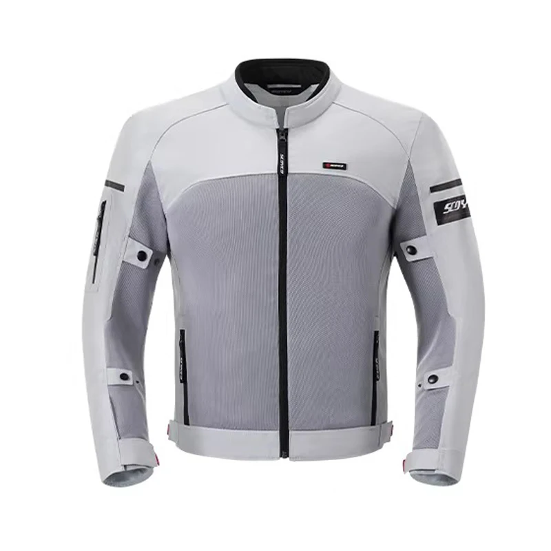 오토바이 라이딩 재킷 CE 보호 남성 여름 통기성 메쉬 나이트 사이클링 장비 오토바이 운전자 의류 600D 옥스포드 JK328