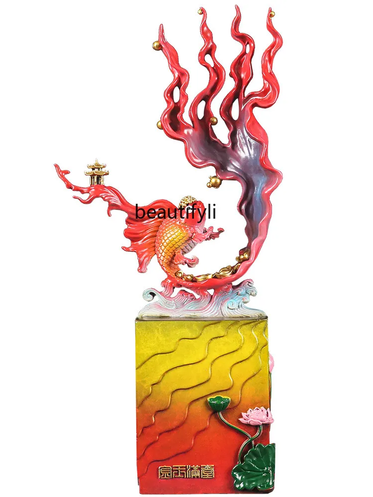 

Prosperous Goldfish Decoration Living Room Wine Cabinet Koi Home Decoration New Home Housewarming Gift