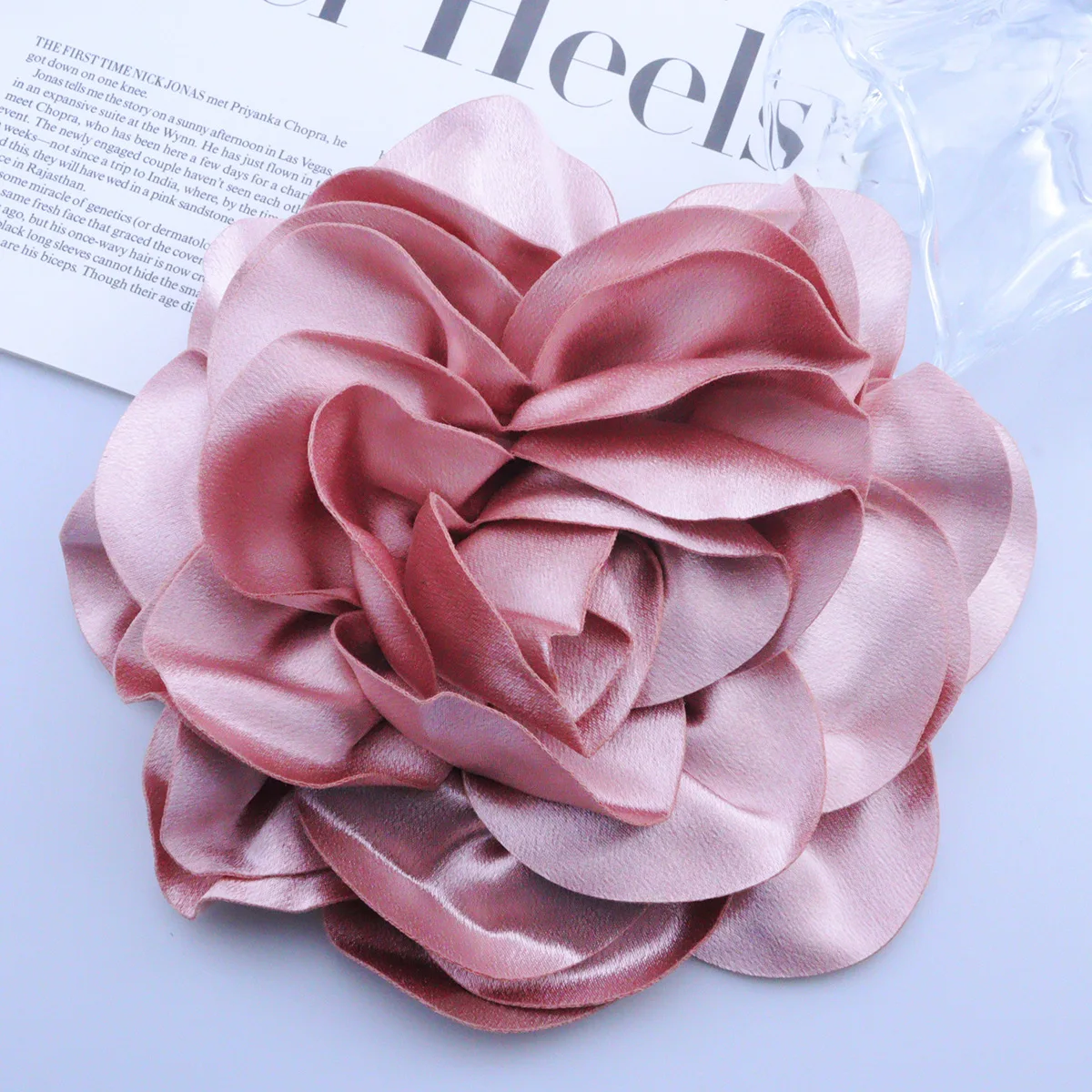 slim fit dress slacks 1928 Jewelry Pink Porcelain Rose Filigree Brooch| Rose Jewelry main image 1