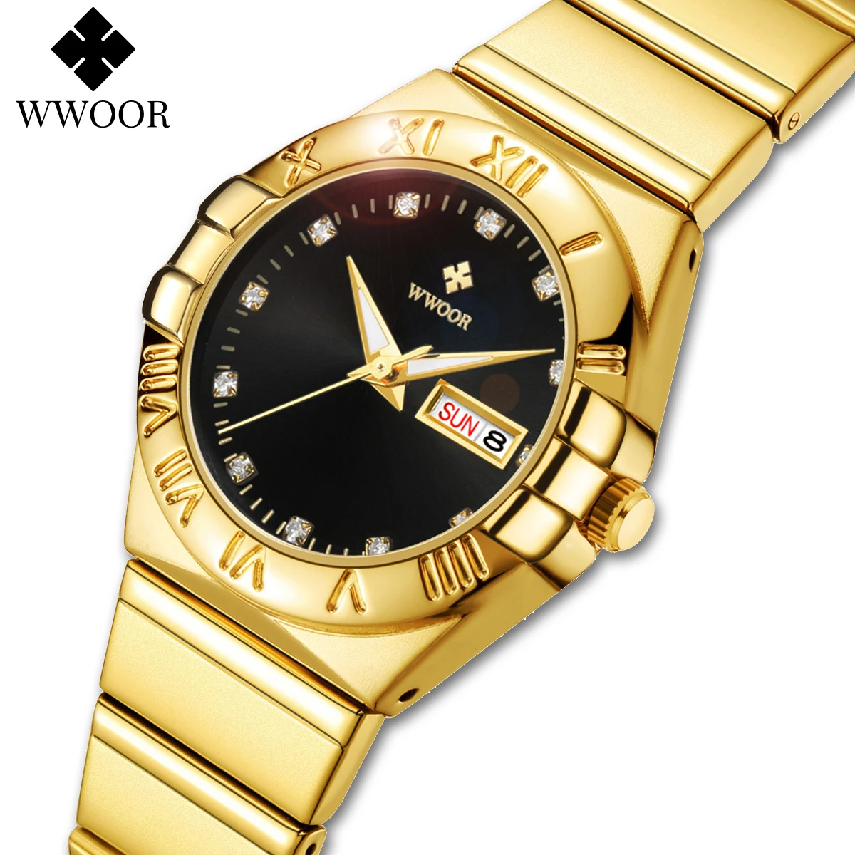 Montre-bracelet à Quartz Simple et élégante pour femmes, en acier inoxydable, bracelet de luxe, décontracté, Business_voghion.com