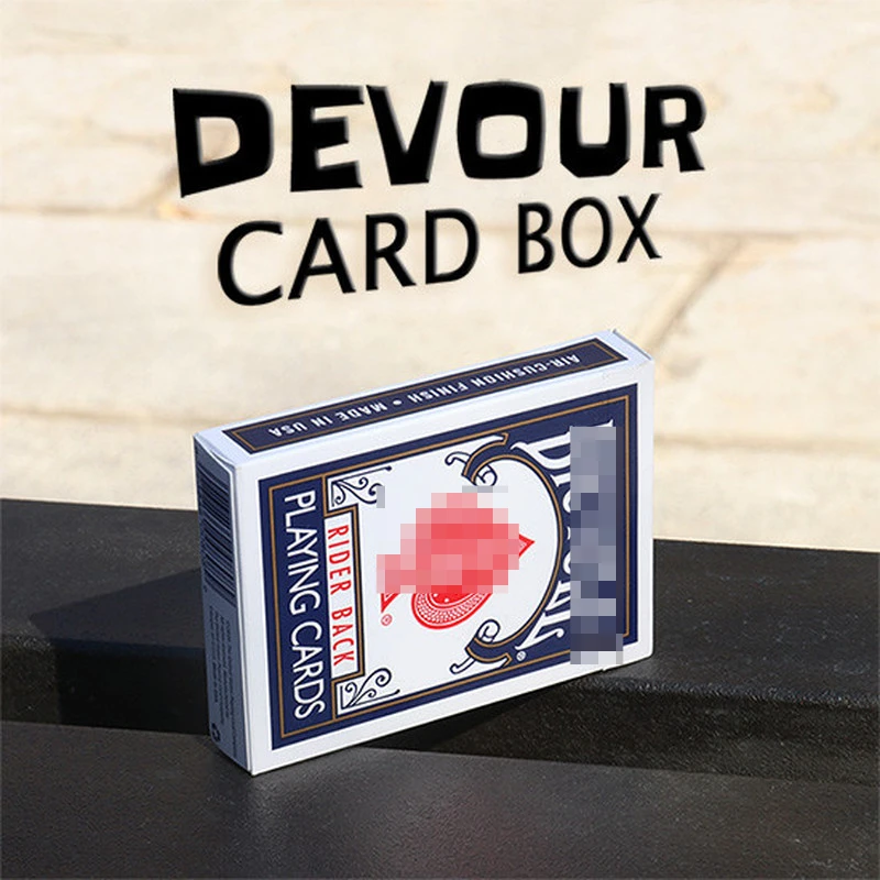 Devour Card Box Close Up Magic Tricks Street Magic Illusions Gimmick Coin Vanishing Appear From Empty Box Magic Magician Mind Magic Tricks Aliexpress