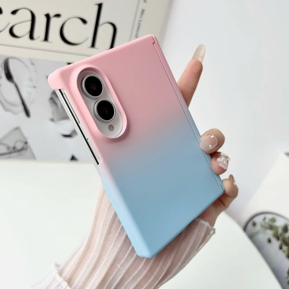 Gradient Dual Color Axis Hinge Shockproof Protective Case