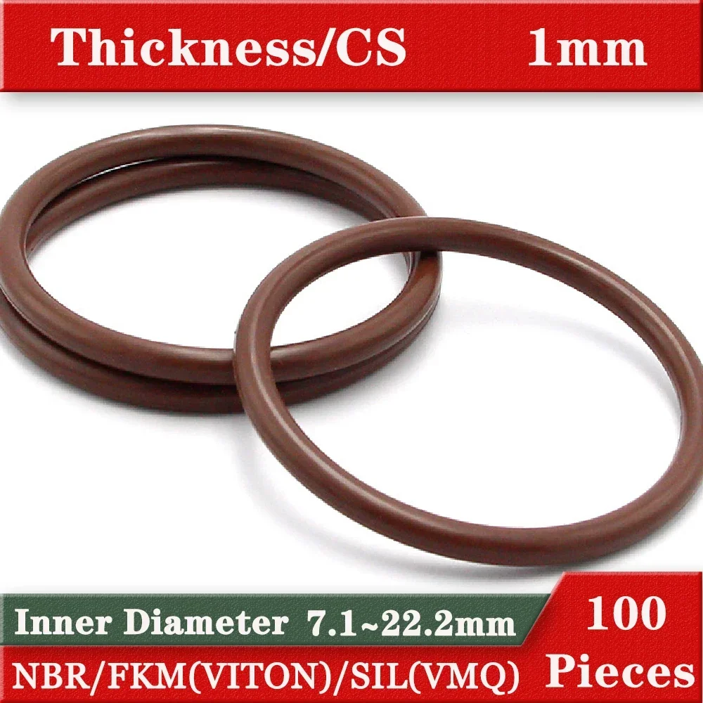 Oring Gaskets Cross Section 1mm Rubber seals gasket Material NBR70