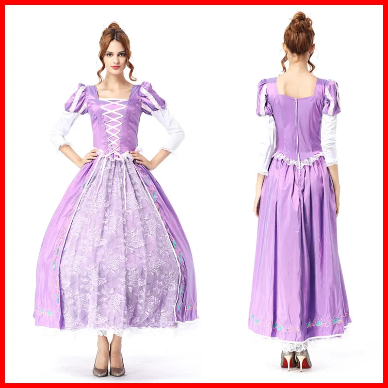 

Women's Adult Sofia Princess Cospaly Costume Purple Fairy Queen Princess Dress Stage Performance Dress Girlfriend Birthday Gifts