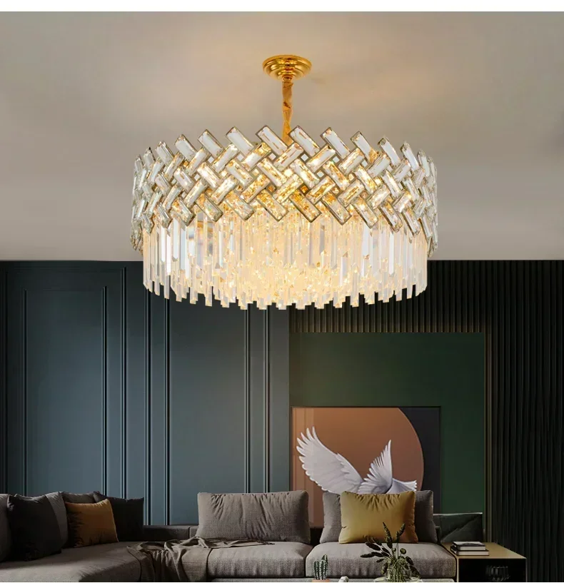 Description Picture 5 of itemDining Table Kitchen Island Led Ceiling Chandelier Modern Luxury Crystal Ceiling Lamp Living Room Pendant Lights Home Decoration