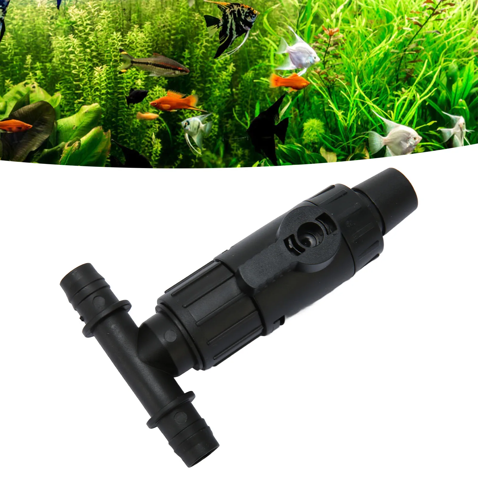 Fish Tank Water Changer Faucet Adapter 3 Way Aquarium Faucet Nozzles Connectors Water Changer Replacement Parts 16mm / 12MM