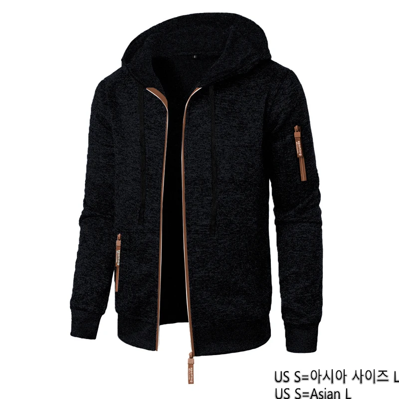 Animal Game Outdoor Men's Hooded Sweatshirts Long Sleeve Casual Zipper Jacket Coats Solid Warm Work Coats Zip Hoodies Streetwear