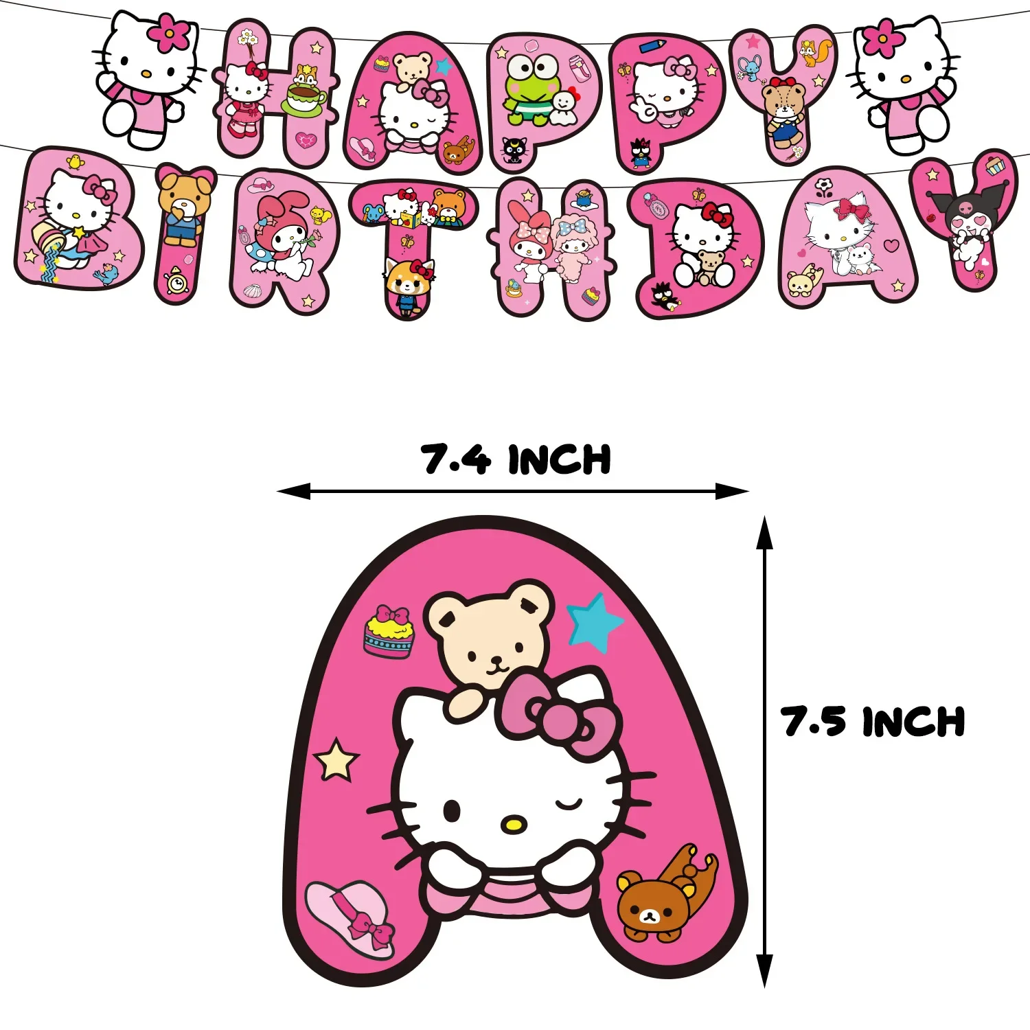 Decoraciones para fiestas de cumpleaños de niñas de Hello Kitty, vasos de papel, platos, banderas, recuerdos para niños, vajilla desechable para baby shower, globos, suministros
