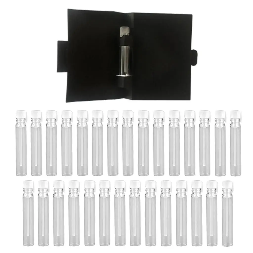 여행용 오일 미니 바이알, 향수 샘플 드로퍼 병, 30 팩, 2ml