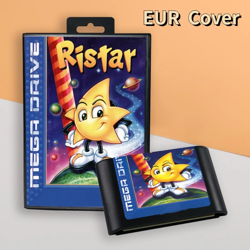 Cartucho-de-juego-retro-Ristar-EUR-cover-de-16-bits-para-consolas-de ...