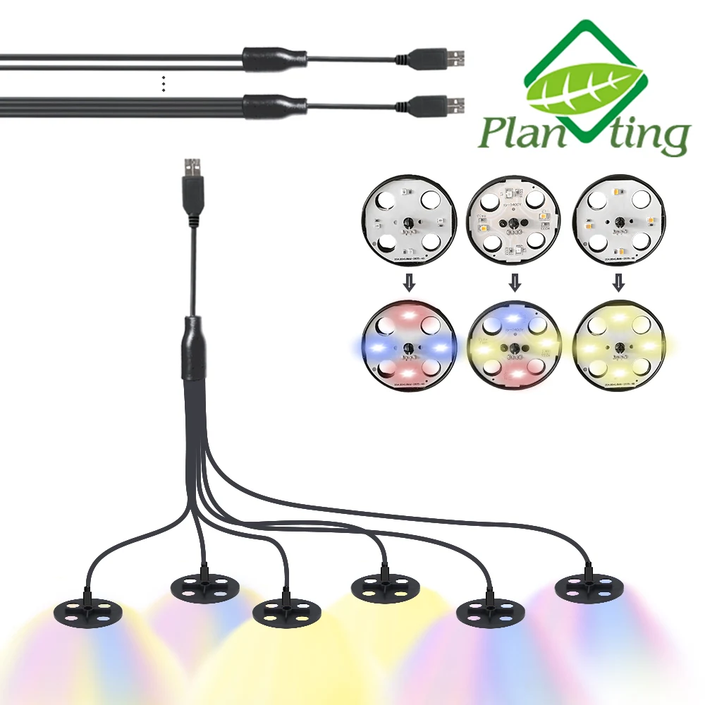 Plant LED Grow Lights Home Greenhouse Growing Lamp for Plant Vegetable Seeds Rapid Germination Flower Planting Seed Starter Kit