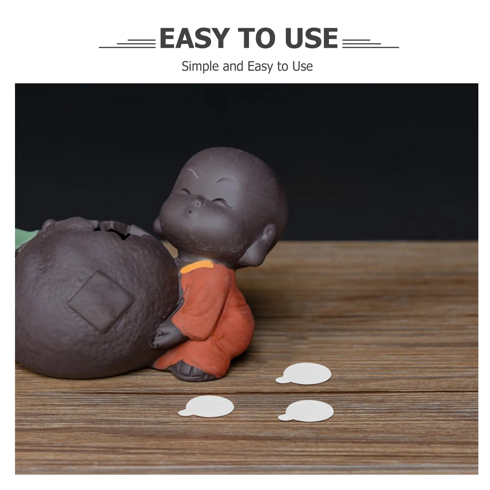 200Pcs 나노 양면 접착 테이프 도트 홈 오피스 교실 벽용 강력한 재사용 가능한 이동식 투명 접착 도트