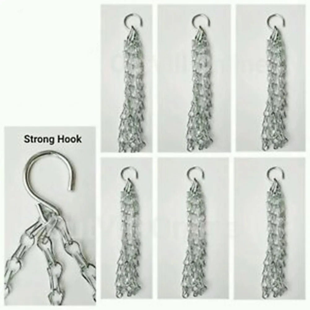Hanging Chain Flower Pot Spare Metal Sturdy Easy To Install Garden Hanging Basket Metal Replacement High-quality 2