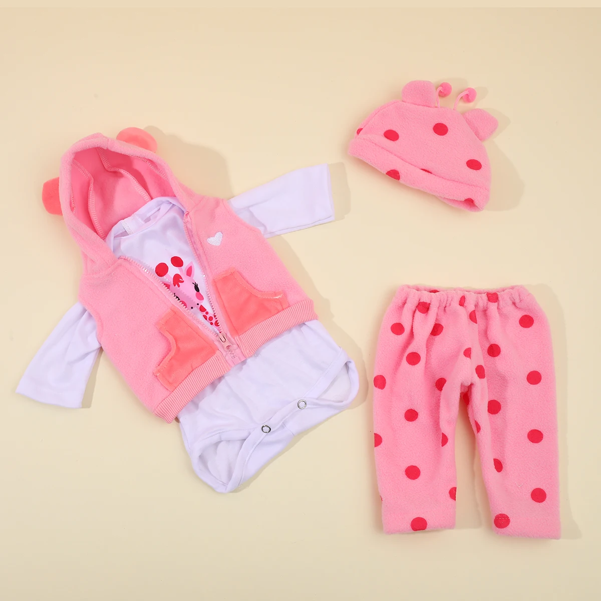 Set Vestiti Per Bambole 35-43 Cm (14-18 Pollici), Tuta Cagnolino Blu Con Cappuccio E Calzini