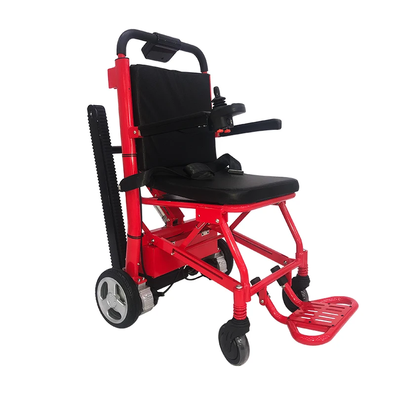 Factory Direct Sale Electric Folding Stair Climbing Wheelchair For Disabled Access Stairs Easily Stair Lift