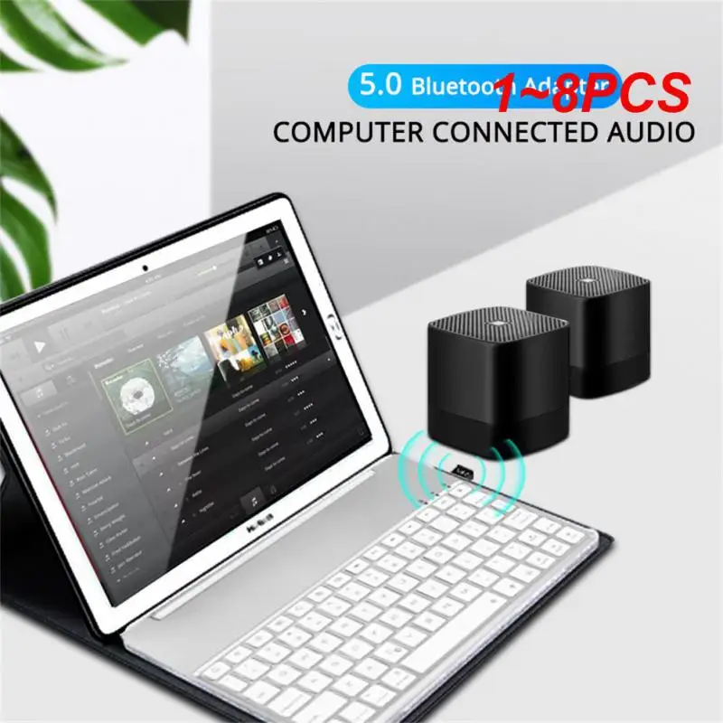 

1~8PCS Car USB Bluetooth 5.0 Adapter Transmitter Bluetooth Audio Receiver Wireless USB Adapter Expansion Auto Electronics