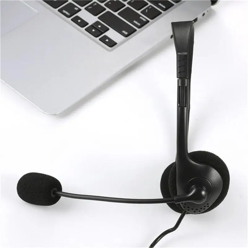 3.5mm Noise Cancelling Wired Headphones With Microphone Universal USB Headset With Microphone For PC /Laptop/Computer