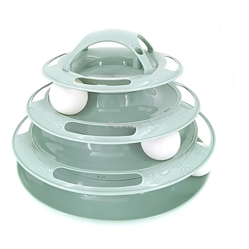 

Cat Turntable Wholesale Cat Interactive Toy Four-story Space Tower Puzzle Cat Three-story Amusement Disk Cat Toy