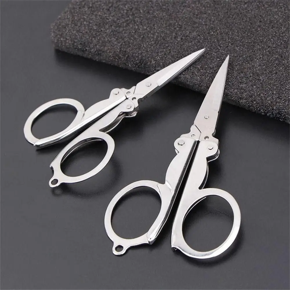 Mini Foldable Scissors Compact Stainless Steel portable scissors cutter stationery scissors