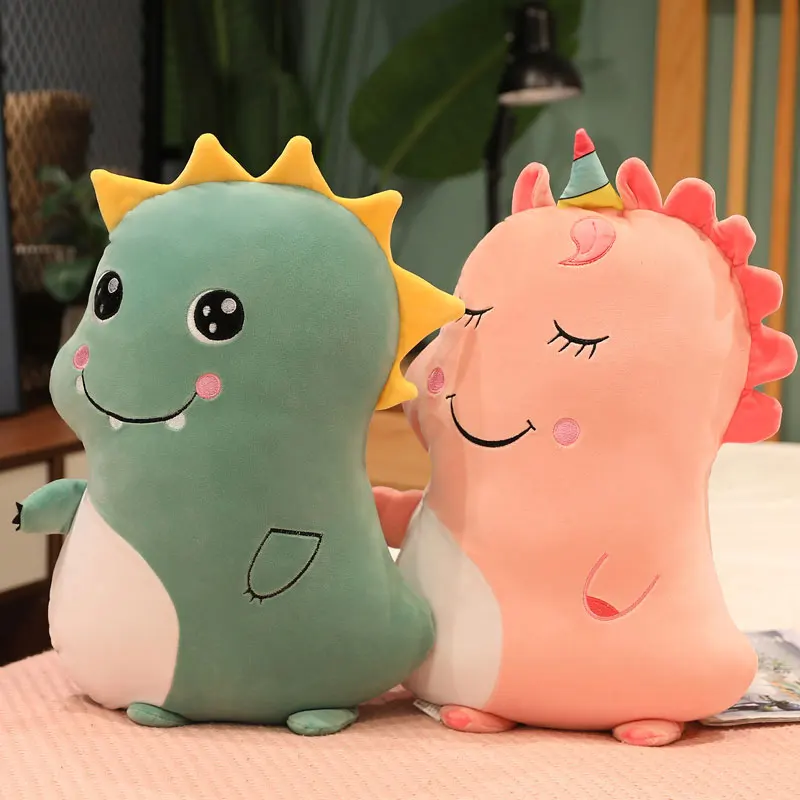 50CM Lovely Animal Plush Hug Pillow Cute Dinosaur Duck Panda Unicorn Peluches Doll Soft Stuffed Plush Toys for Kids Baby Girls 20cm cartoon forest ocean farm animal crocodile dinosaur unicorn doll plush toy tiger fish cow soft stuffed kawaii baby toys