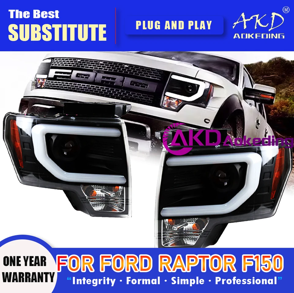 Auto LED Richtingaanwijzer 1 Set DRL Led-dagrijverlichting Met Richtingaanwijzer Geel Mistlamp Voor Ford Voor Raptor Voor SVT Voor F150 2009 2010-2014 (Kleur : White and Yellow