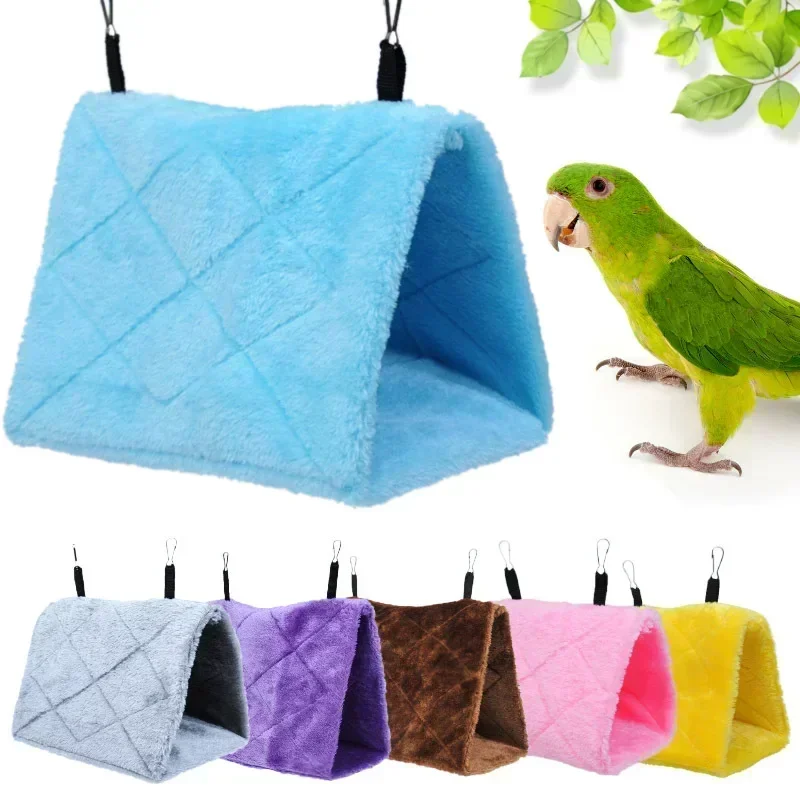 Bird House Pet Birds Parrot Cages Warm Bird Nest Hammock Hanging Tent Bed Birds Sleeping Cage Decoration Accessories bird house bird cage bird cage accessories bird sleeping bed bird nest