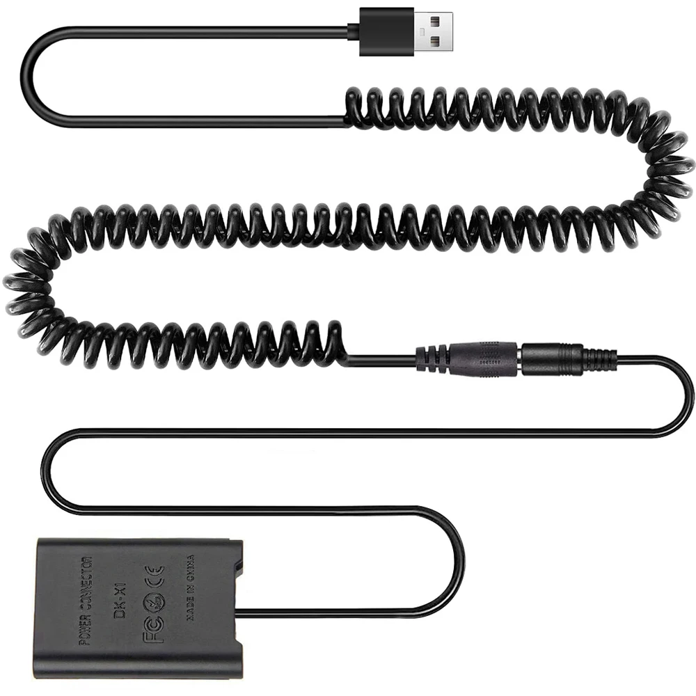 Cavo A Molla Usb Dk-X1 Kit Batteria Fittizia Sostituire Np-Bx1 Batteria Per Sony Dsc-Rx1 Rx1R Rx100 Ii Rx100 Iii Rx100 Iv M2 M3 M4 Camer