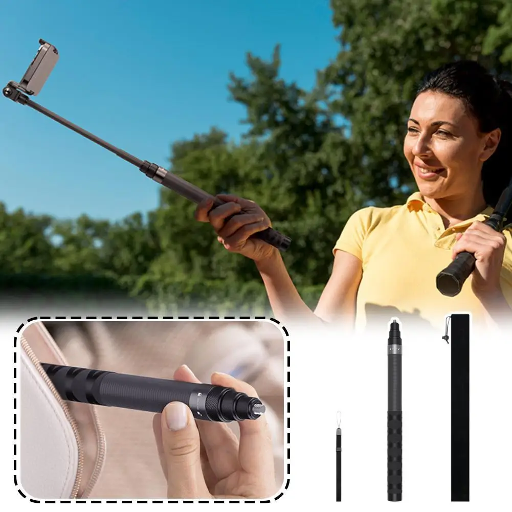 Carbon Fiber Invisible Selfie Stick For AMagisn For Insta360 Camera Invisible Selfie Stick 120CM Camera Accessories