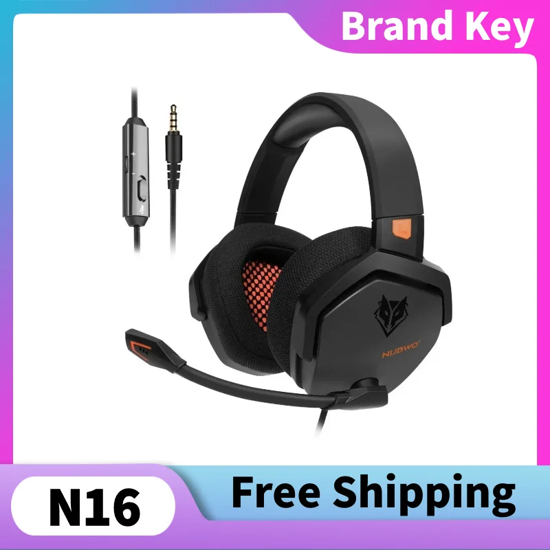 NUBWO N16 Wired Gaming Headset Noise-cancelling