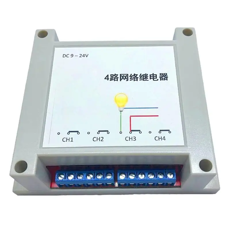 

Ethernet Networks for Remote Control of Electric Light 9-24V Input Dropship