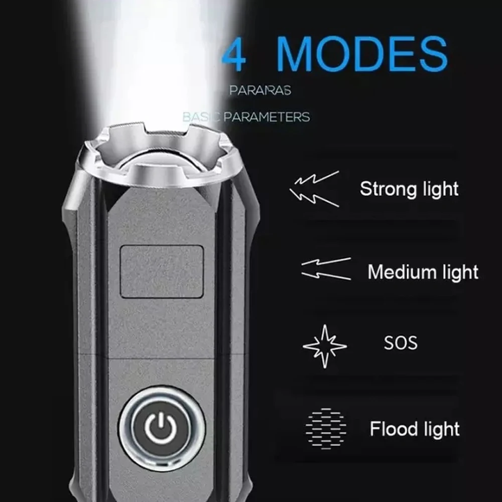 High Power Flash Light Portable Rechargeable Spotlights Rechargeable Led Flashlight Camping Ultra Powerful Flashlight Lamp Work led flashlight,camping lights,camping lamp,led work light,work light