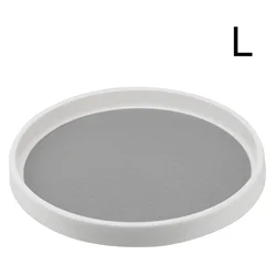 Rotating Kitchen Organizer Turntable - 1-Tier Spice & Condiment Storage Shelf (Large Plate)