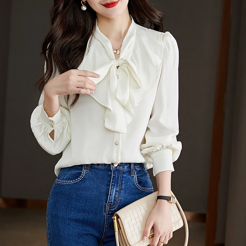 

Ladies Korean Fashion Casual Shirts Blouse Women Tops Woman Button Up Shirt Female Girls Long Sleeve Blouse Py861