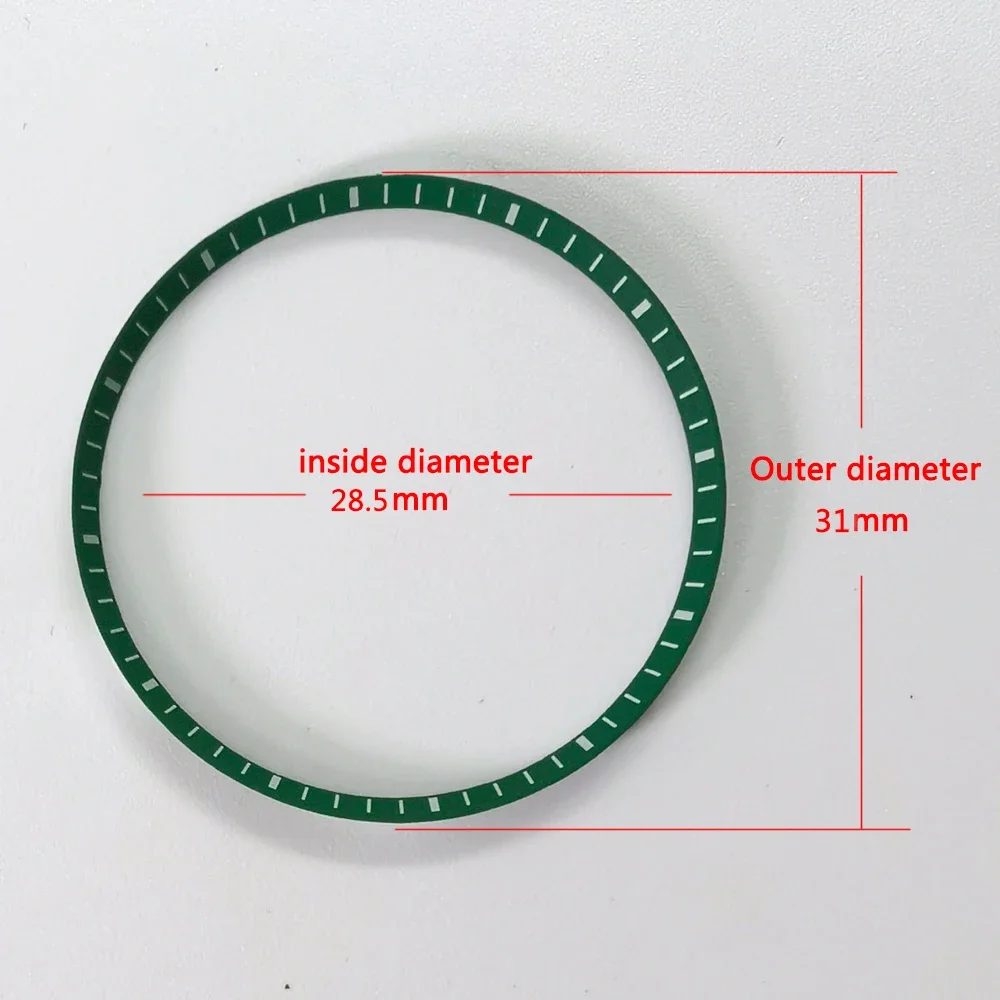 31mm Plastic Chapter Ring Fit Watch NH34 NH35 NH36 NH37 NH38 NH39 Case Parts watch accessories watch bezel insert ring