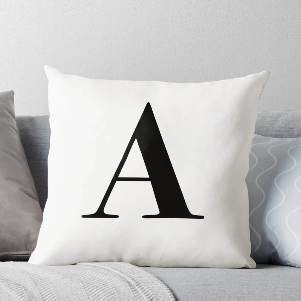 

Initials: Letter A Throw Pillow Sofa Pillow Cover Sofa Cushions Covers Couch Pillows bed pillows